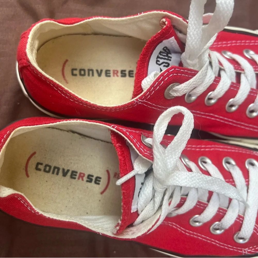 Classic Red Converse Sneakers - Picture 6 of 7
